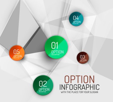 vektör taze iş soyut infographics şablonu