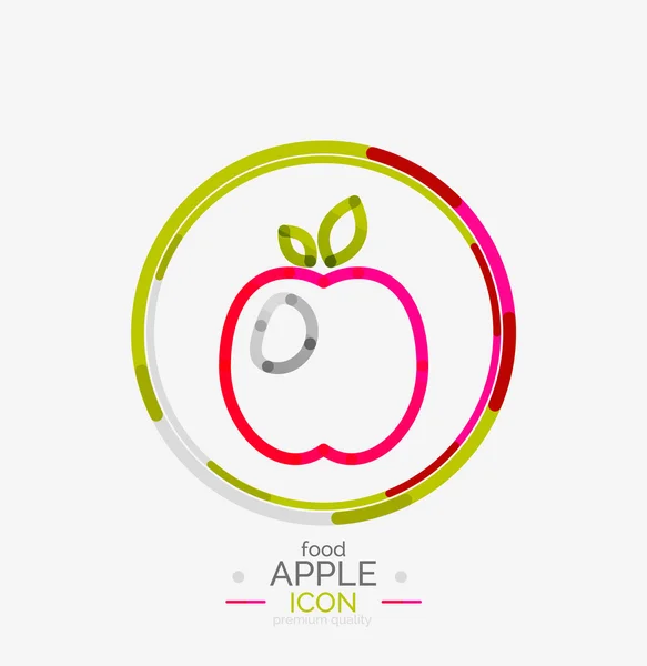 Apple ロゴのコンセプト、スタンプ — ストックベクタ