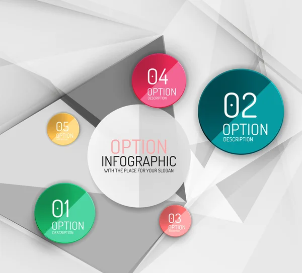 Vektoru čerstvá obchodní abstraktní infografiky šablona — Stockový vektor