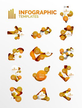 modern iş infographics kümesi