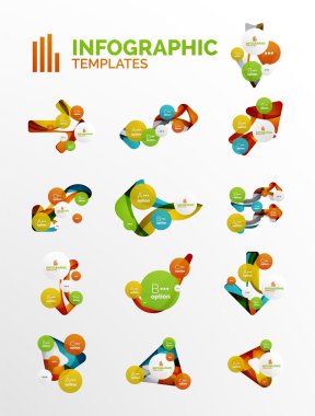 modern iş infographics kümesi