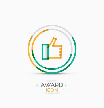 Başparmak yukarı simgesi, logo tasarım