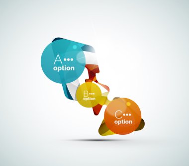 soyut adım infographics iş düzeni