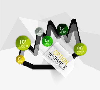 modern iş geometrik infographics