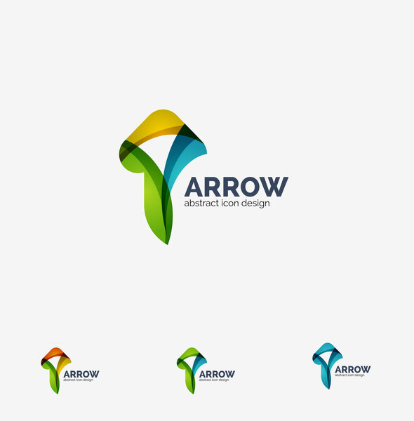 Clean moden wave design logo
