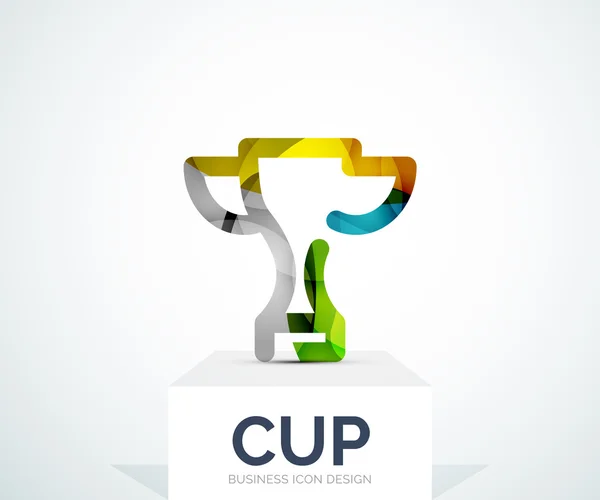 Renkli logo tasarlamak, Kupası — Stok Vektör
