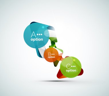 soyut adım infographics iş düzeni