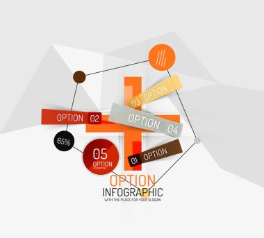 modern iş geometrik infographics