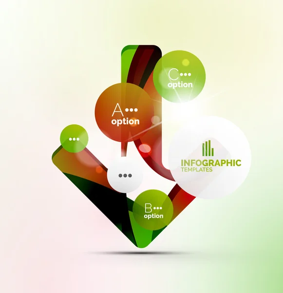 Infografías empresariales modernas — Archivo Imágenes Vectoriales