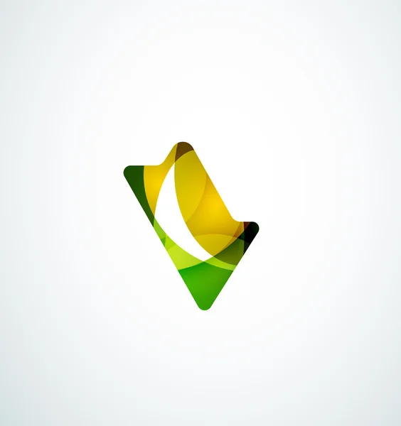 Abstracte teek logo ontwerp — Stockvector