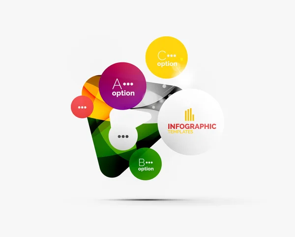 Passo abstrato infográficos layout de negócios — Vetor de Stock