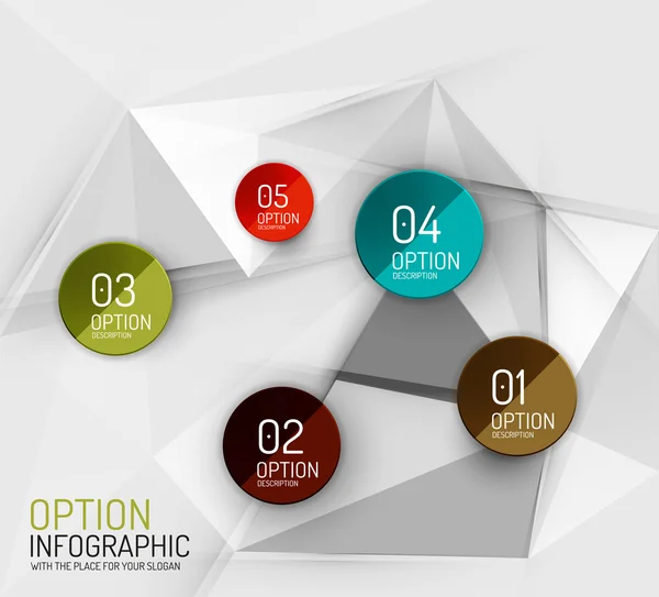 Vector färsk business abstrakt infographics mall — Stock vektor