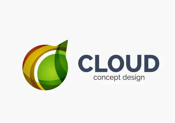 Logo cloud moderno — Vettoriale Stock