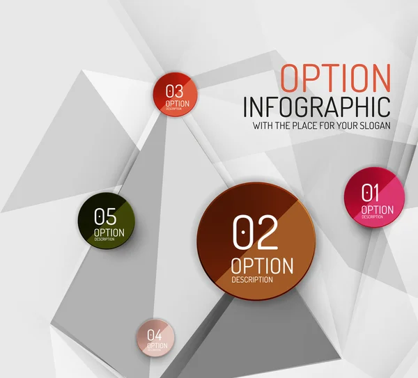 Vektoru čerstvá obchodní abstraktní infografiky šablona — Stockový vektor