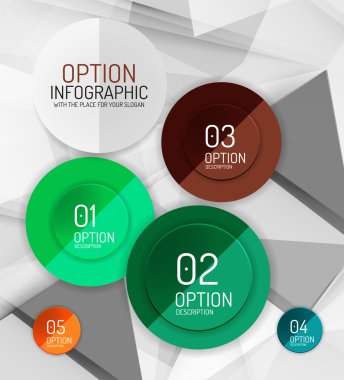 vektör taze iş soyut infographics şablonu