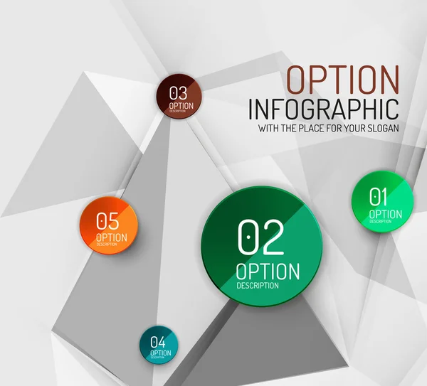 Vector verse business abstracte infographics sjabloon — Stockvector