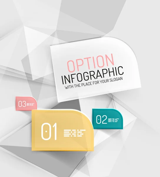 Vector färsk business abstrakt infographics mall — Stock vektor