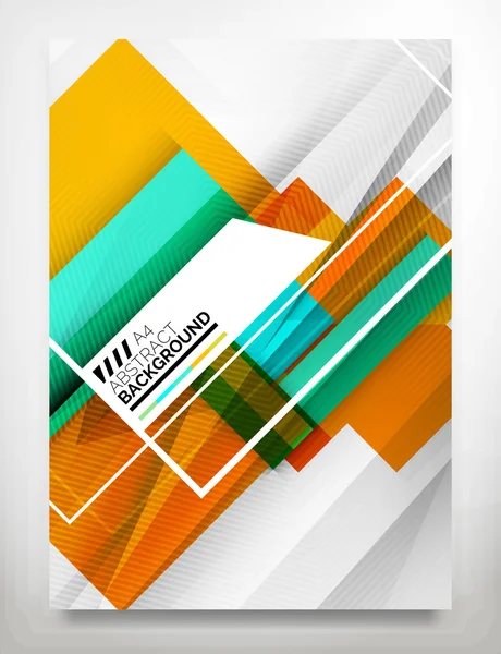 Folder, brochure ontwerpsjabloon — Stockvector