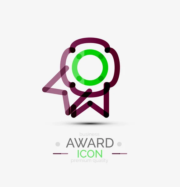 Award-ikonen, logotyp. — Stock vektor