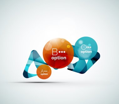 soyut adım infographics iş düzeni