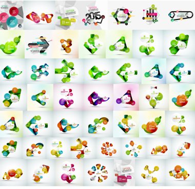 Mega Infographic Şablonlar / ayarla