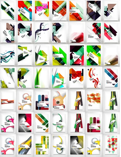 Збірка геометричних фігур абстрактних фонів — стоковий вектор