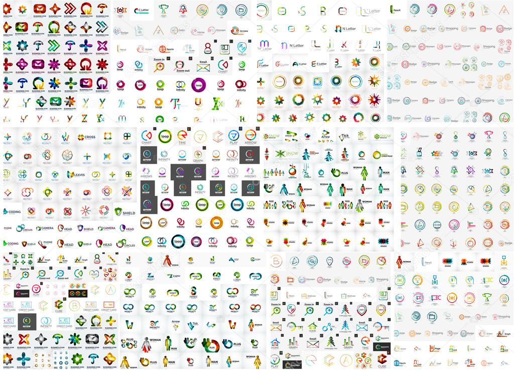 Logo Mega Collection Stock Vector Image By Akomov 65025707 Logo Mega Collection Stock Vector Image By Akomov 65025707