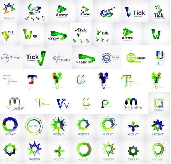 ロゴのメガコレクション — ストックベクタ