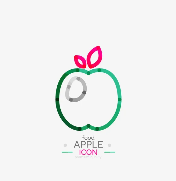 Conceito de logotipo da Apple, carimbo — Vetor de Stock