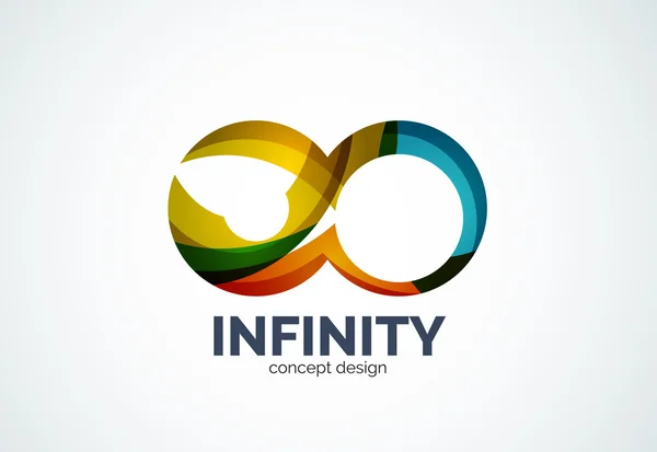 Icono del logotipo de la empresa Infinity — Archivo Imágenes Vectoriales