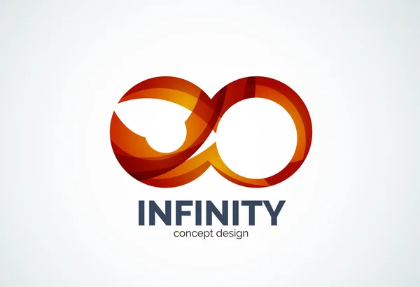 Icona logo aziendale Infinity — Vettoriale Stock