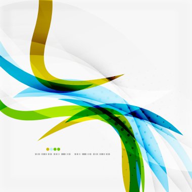 Yeşil mavi dalga satırları