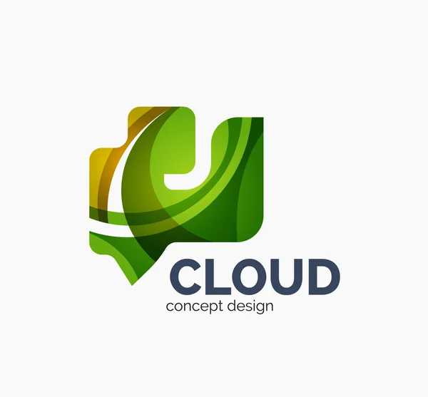 Modern cloud logo — Stock Vector