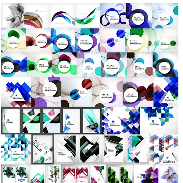 Vector mega coleção de fundos abstratos —  Vetores de Stock