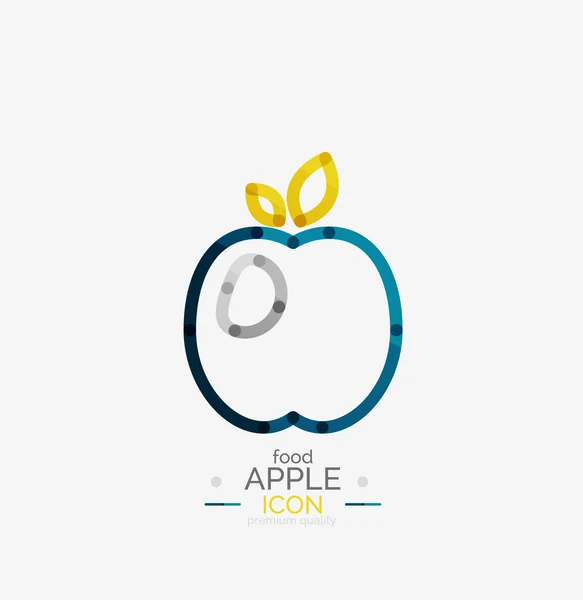 Conceito de logotipo da Apple, carimbo — Vetor de Stock