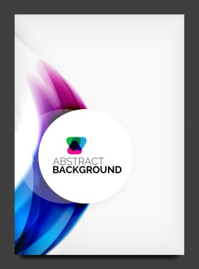 抽象的现代活页-小册子模板。商务 web 页，应用程序背景