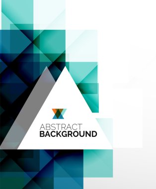 Kare şekli soyut düzenleri, iş şablon