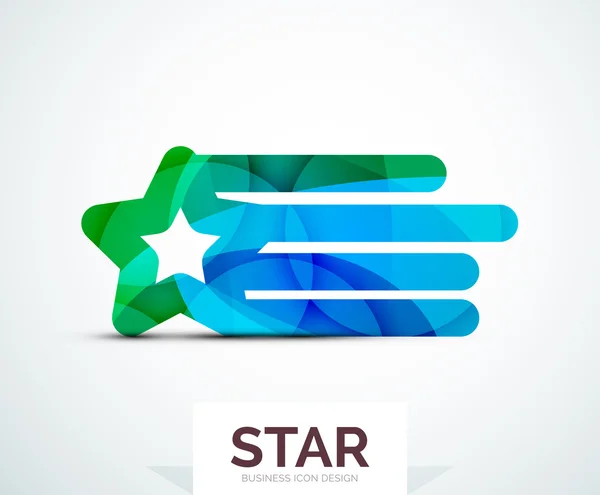 Abstraktní barevné logo design — Stockový vektor