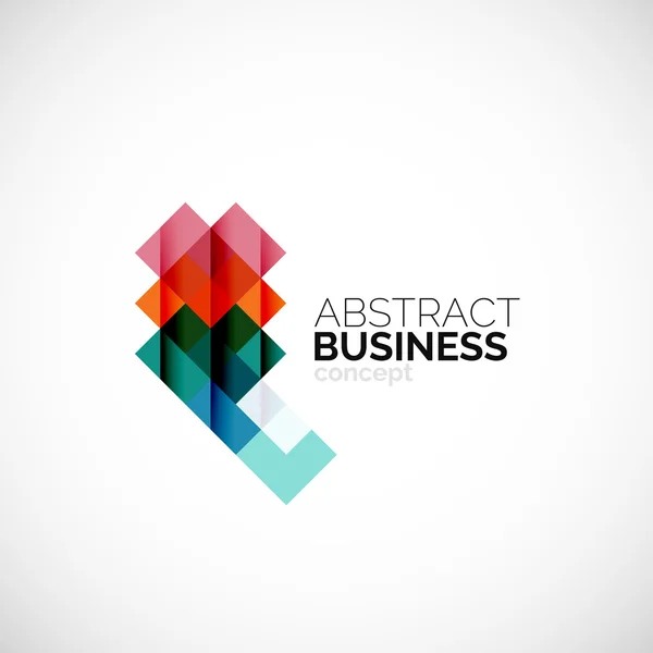 Conceito quadrado, elemento de design do logotipo da empresa — Vetor de Stock