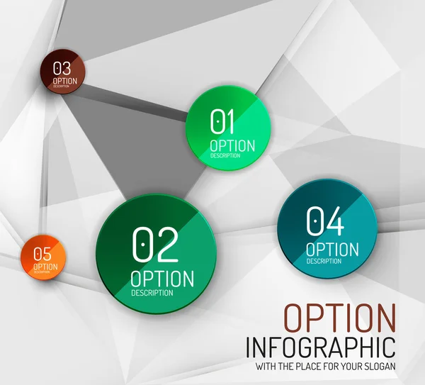 Vector färsk business abstrakt infographics mall — Stock vektor