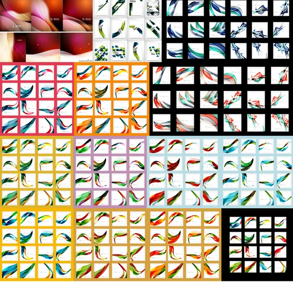 Mega ensemble de milieux abstraits — Image vectorielle