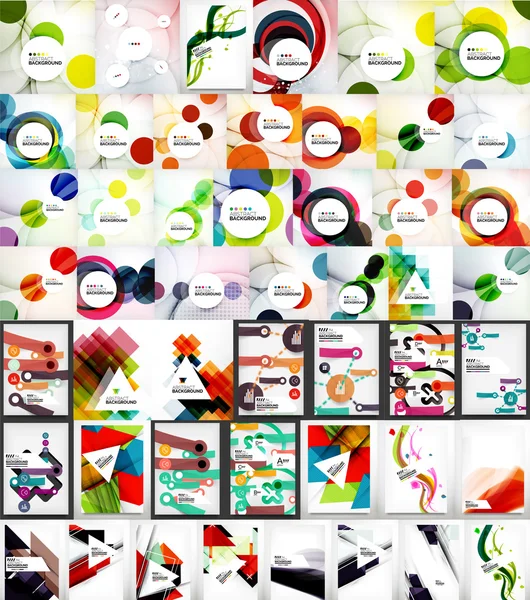 Ensemble de décors abstraits — Image vectorielle