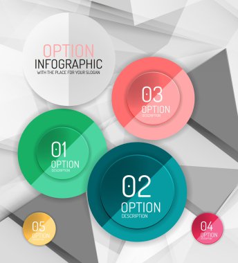 vektör taze iş soyut infographics şablonu