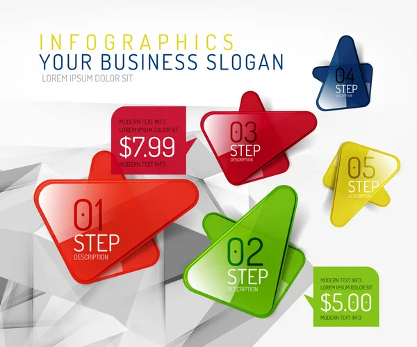 Vektor frisches Geschäft abstrakte Infografik — Stockvektor