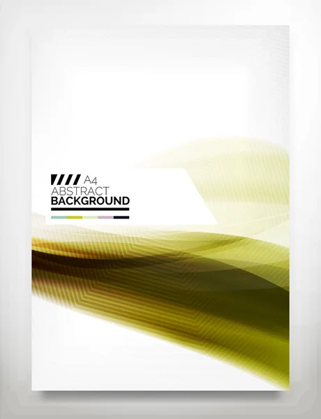 Volantino, Brochure Design Template — Vettoriale Stock