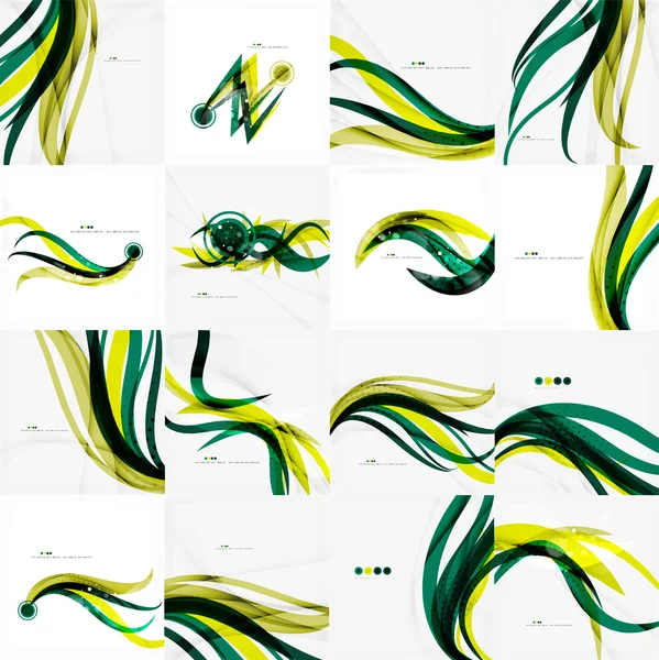 Shiny colorful abstract background, green and blue color — Stock Vector