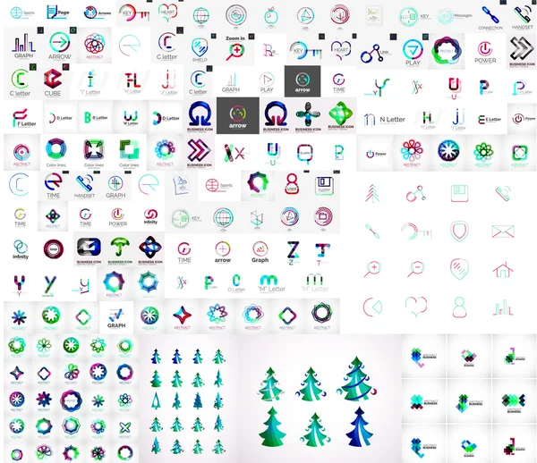 Mega collection de logos universels — Image vectorielle