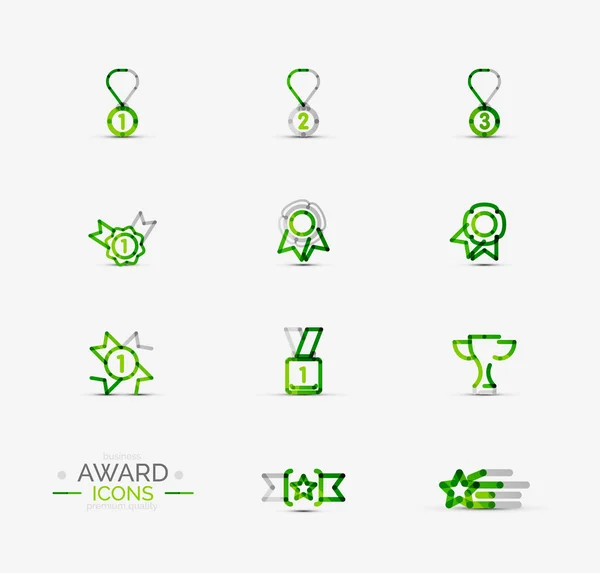 Conjunto de ícones de premiação, coleção Logo — Vetor de Stock