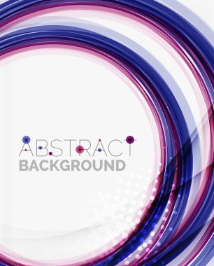 taze mavi ve kırmızı dalga çizgi