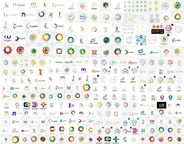 Collection abstraite de vecteurs de logo d'entreprise — Image vectorielle